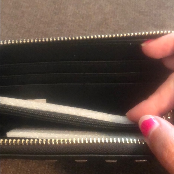 Brand new gold studded black Bebe wallet - Picture 7 of 7